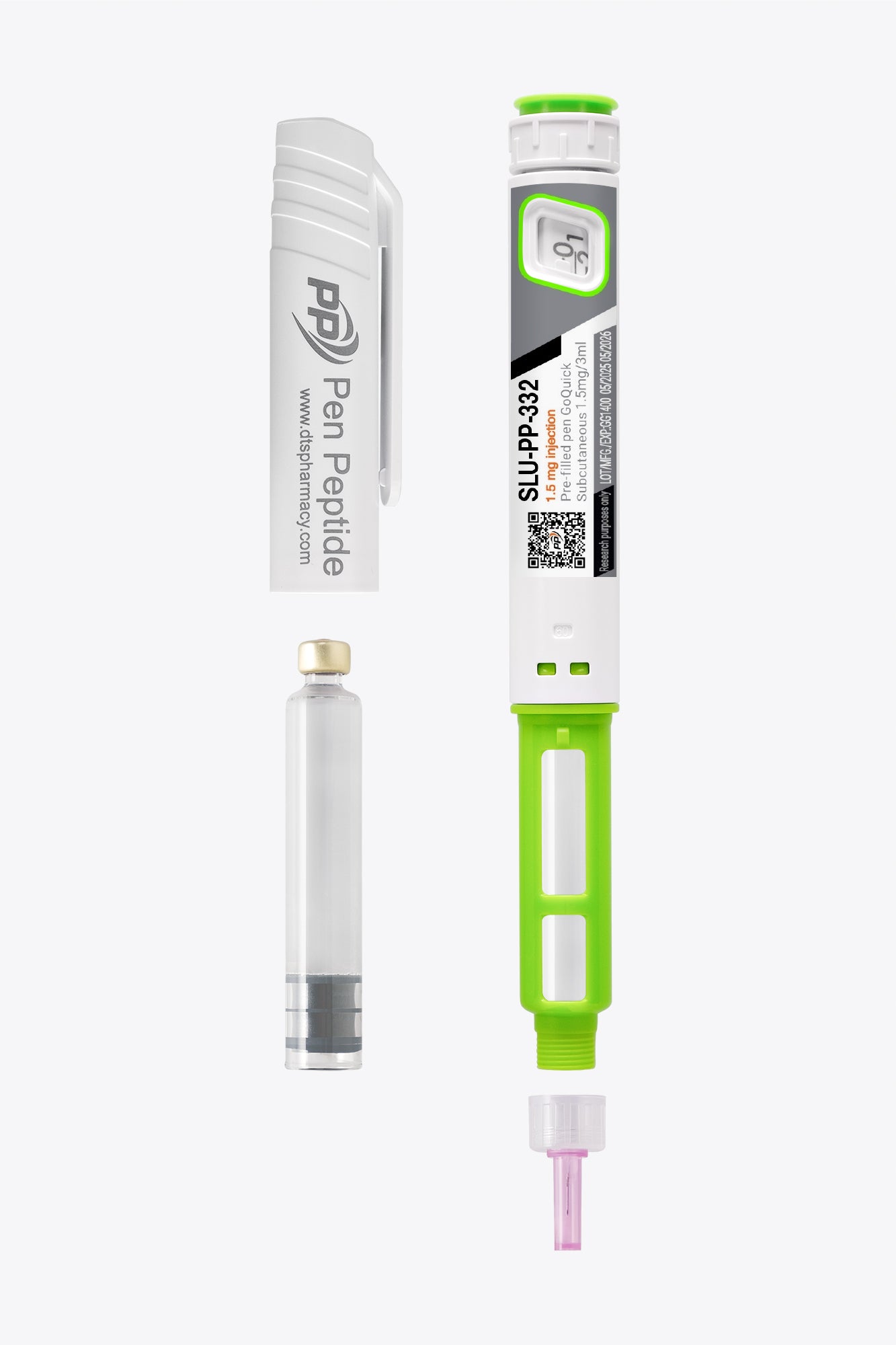 Pen SLU-PP-332 1.5mg – ustabilizowana formuła do podskórnego podania.