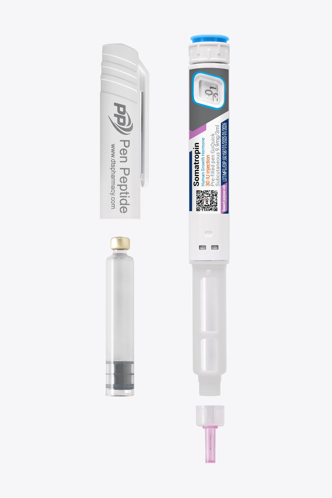 Peptyd Somatropina (Human Growth Hormone) 30 IU w penie
