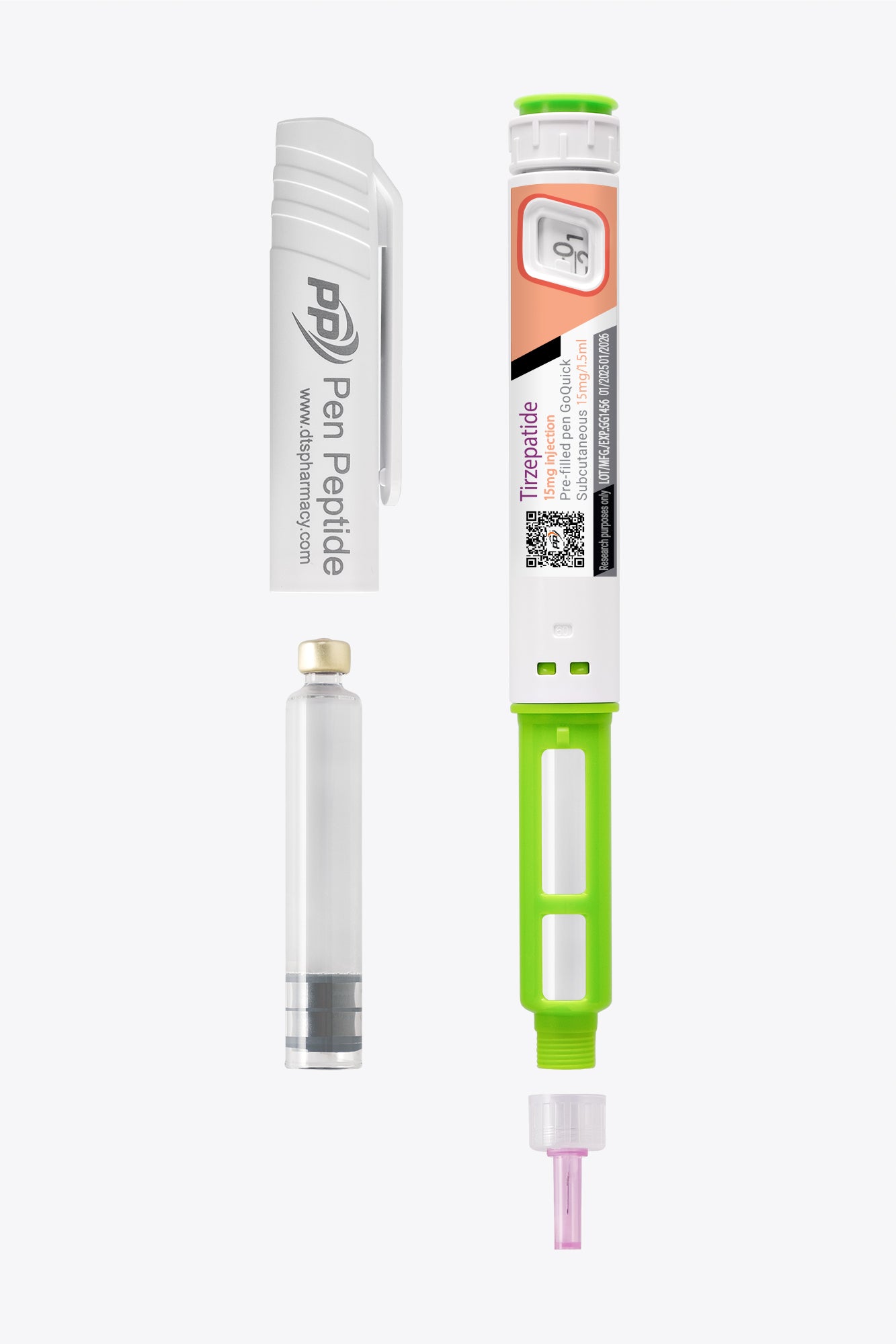 Peptyd Tirzepatide (Tirzepatyd) 15mg w penie